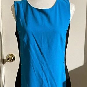 Blue and black Calvin Klein dress